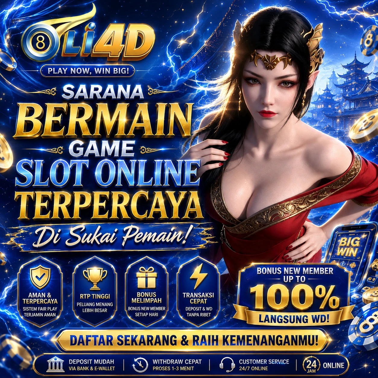 Galeri foto Oli4d > Sarana Bermain Game Slot Online Terpercaya Di Sukai Pemain di Jakarta