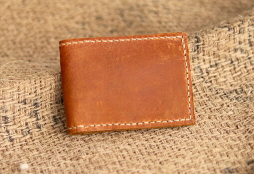 Bifold Leather Wallet - Tan