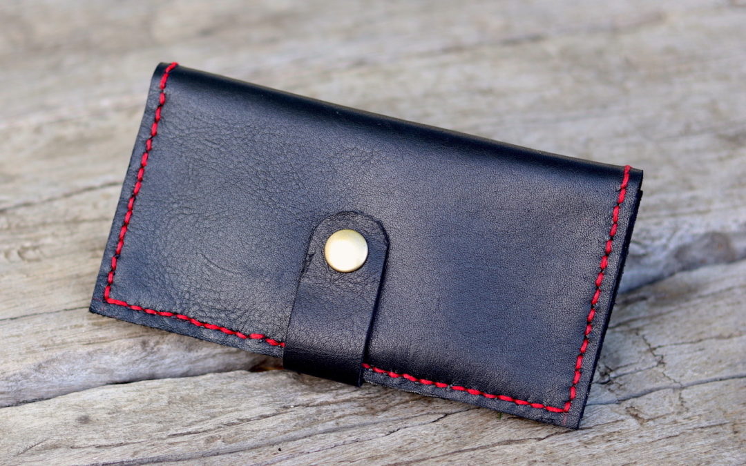Long Wallet in Texas Black Leather