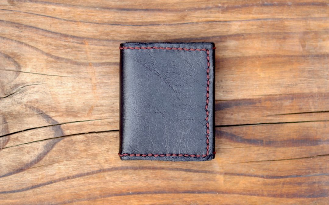 Trifold Wallet in Texas Black Leather