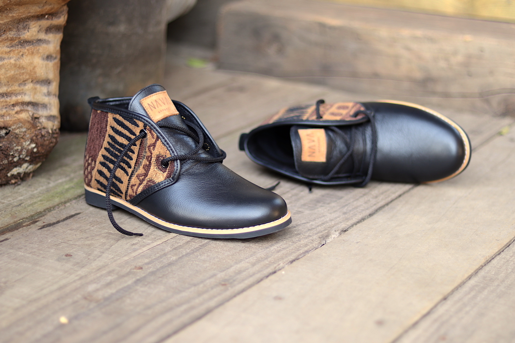 Women s Veldskoen Khoisan Black Leather NAVA APPAREL SA