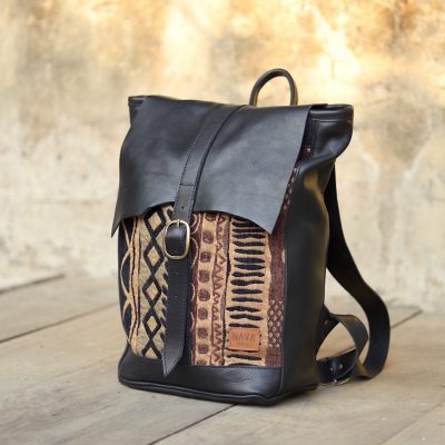 Backpack Khoisan Black Leather