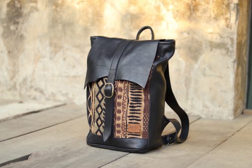 Backpack Khoisan Black Leather