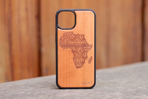 Wooden Phone Cover African Map iPhone 13