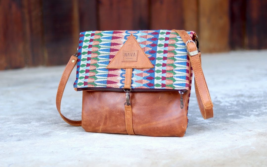 Fold Over Sling Bag ‘Tsonga’ Toffee Leather