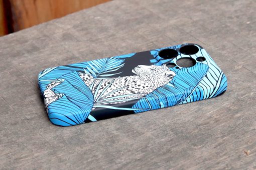 Blue Leopard Phone Cover