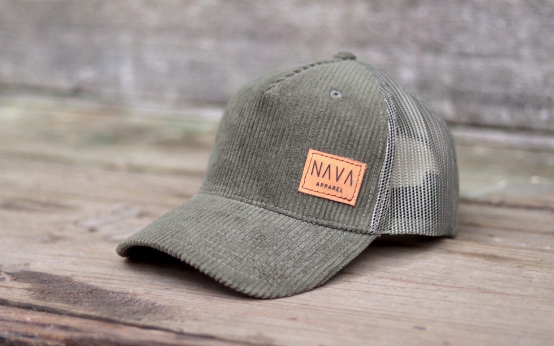 Olive Corduroy Trucker Cap