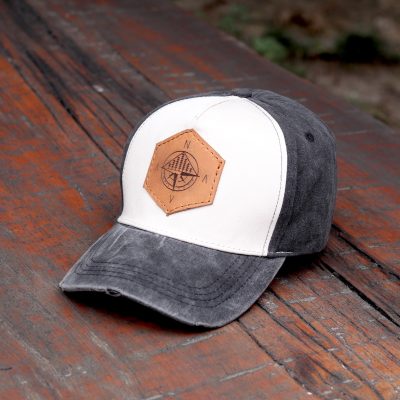 Washed Trucker Cap - Black - Compass