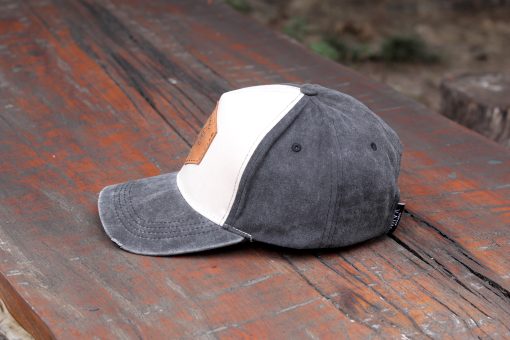 Washed Trucker Cap - Black - Image 6