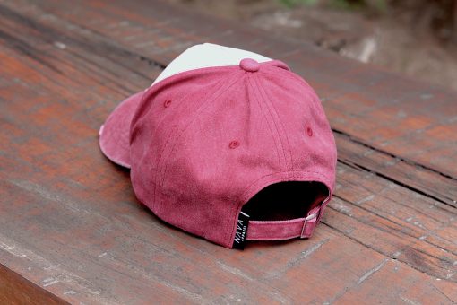 Washed Trucker Cap - Burgundy - Image 6