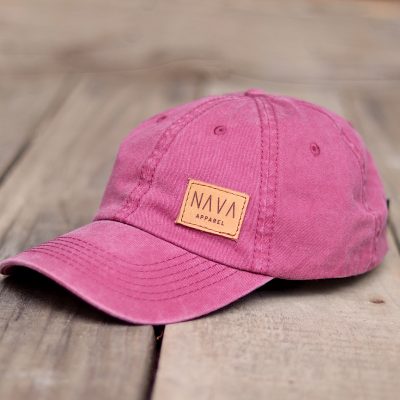 Safari Cap - Burgundy