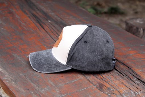 Washed Trucker Cap - Black - Image 3