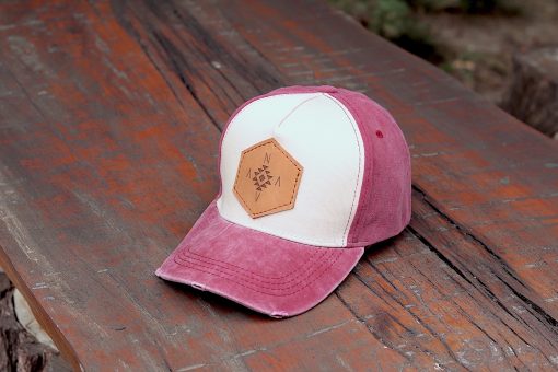 Washed Trucker Cap - Burgundy - Image 7