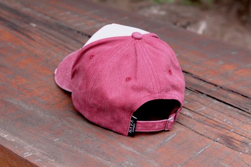 Washed Trucker Cap - Burgundy - Image 9