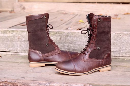 mens-warrior-boots-zulu-brown-leather-suede-tribal-fabric