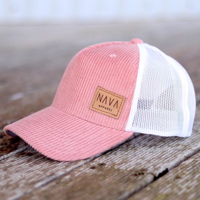 nava-apparel-pink-corduroy-trucker-cap