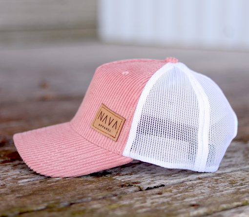 nava-apparel-pink-corduroy-trucker-cap
