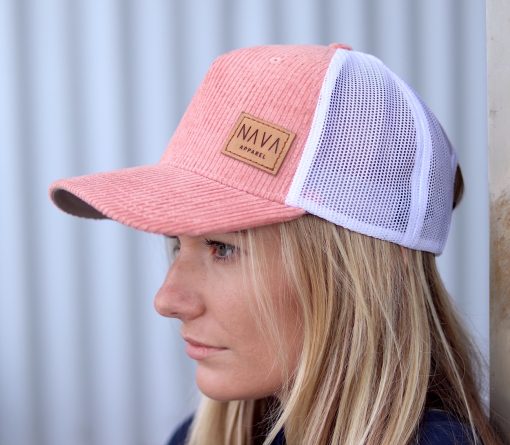 nava-apparel-pink-corduroy-trucker-cap