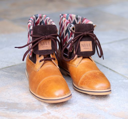 nava-apparel-womens-warrior-boots-tsonga-collection-tan-leather-suede-tribal-fabric
