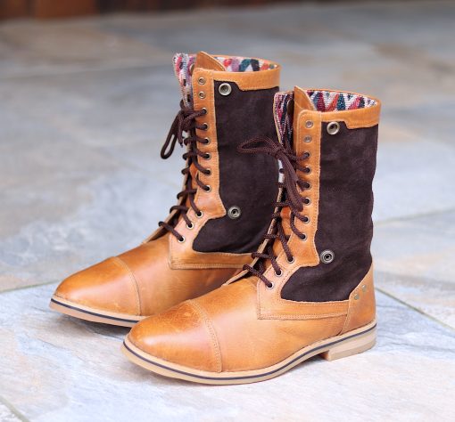 nava-apparel-womens-warrior-boots-tsonga-collection-tan-leather-suede-tribal-fabric