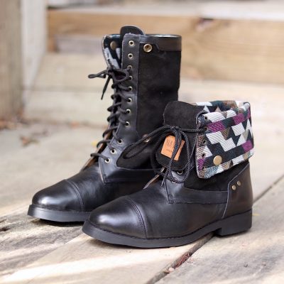 nava-apparel-womens-warrior-boots-venda-collection-black-leather-suede-tribal-fabric