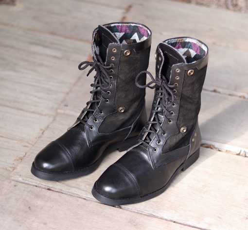 nava-apparel-womens-warrior-boots-venda-collection-black-leather-suede-tribal-fabric