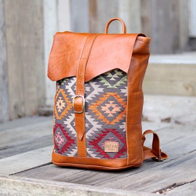 nava-apparel-backpack-xhosa-tan-leather-tribal-fabric