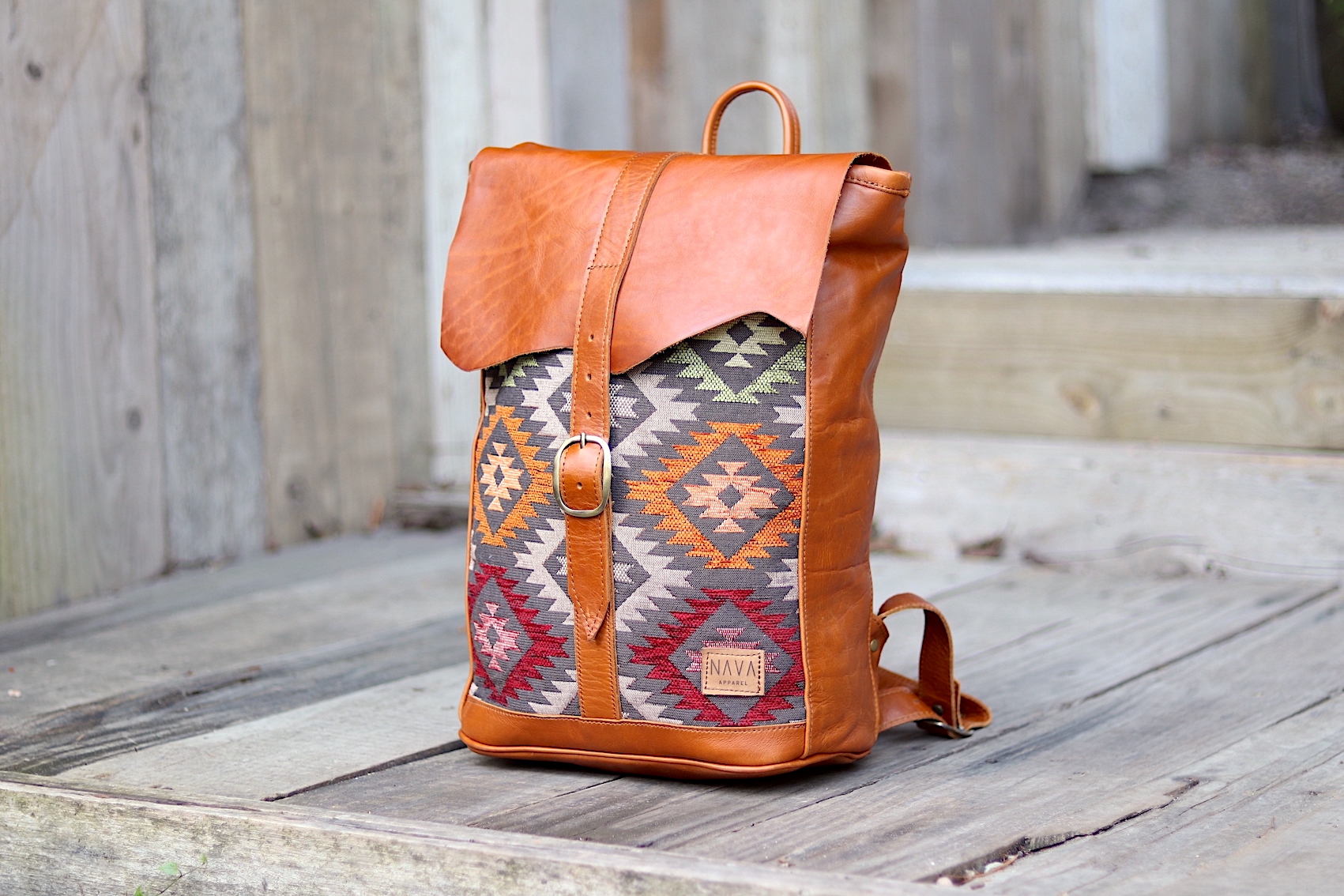 nava-apparel-backpack-xhosa-tan-leather-tribal-fabric