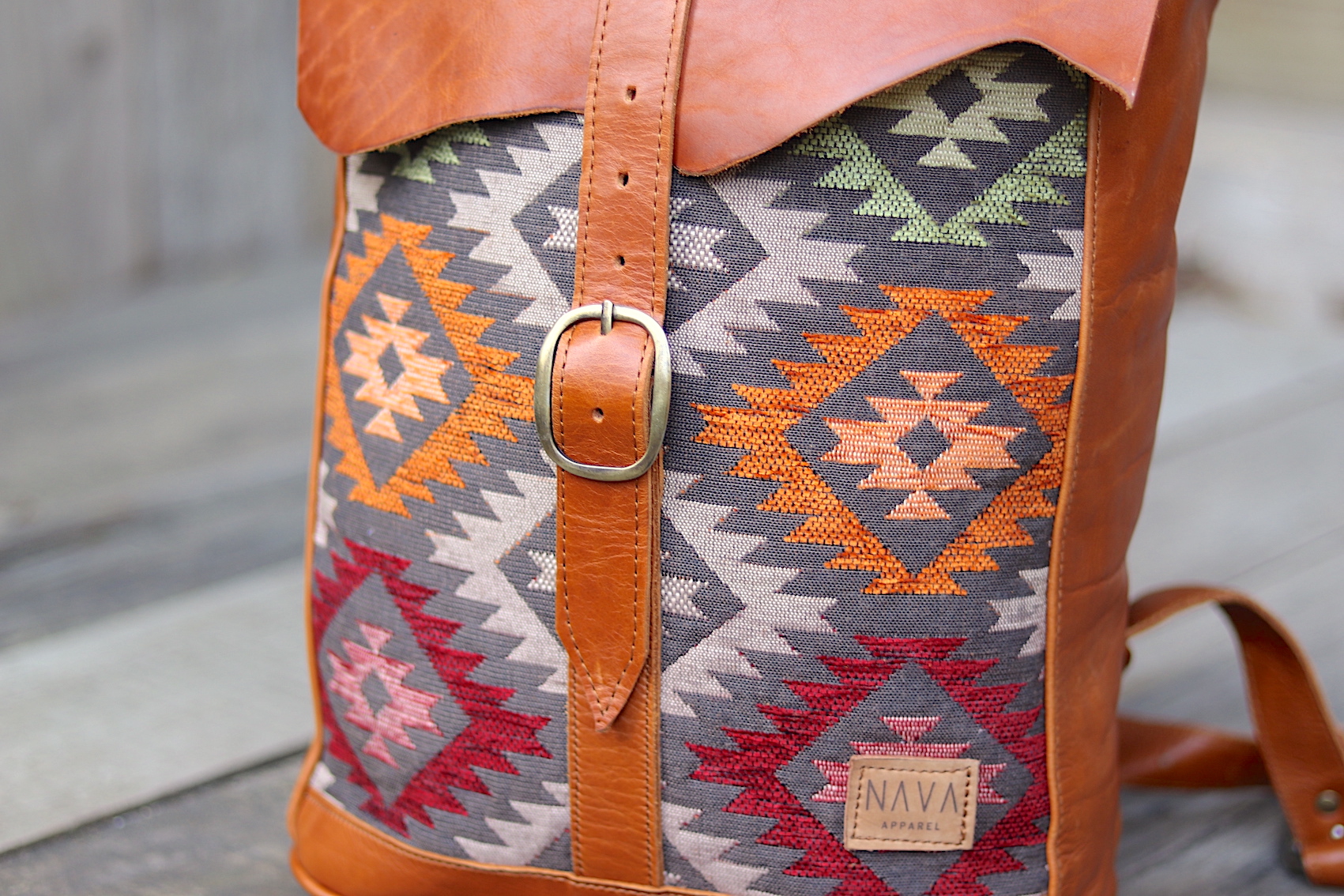 nava-apparel-backpack-xhosa-tan-leather-tribal-fabric