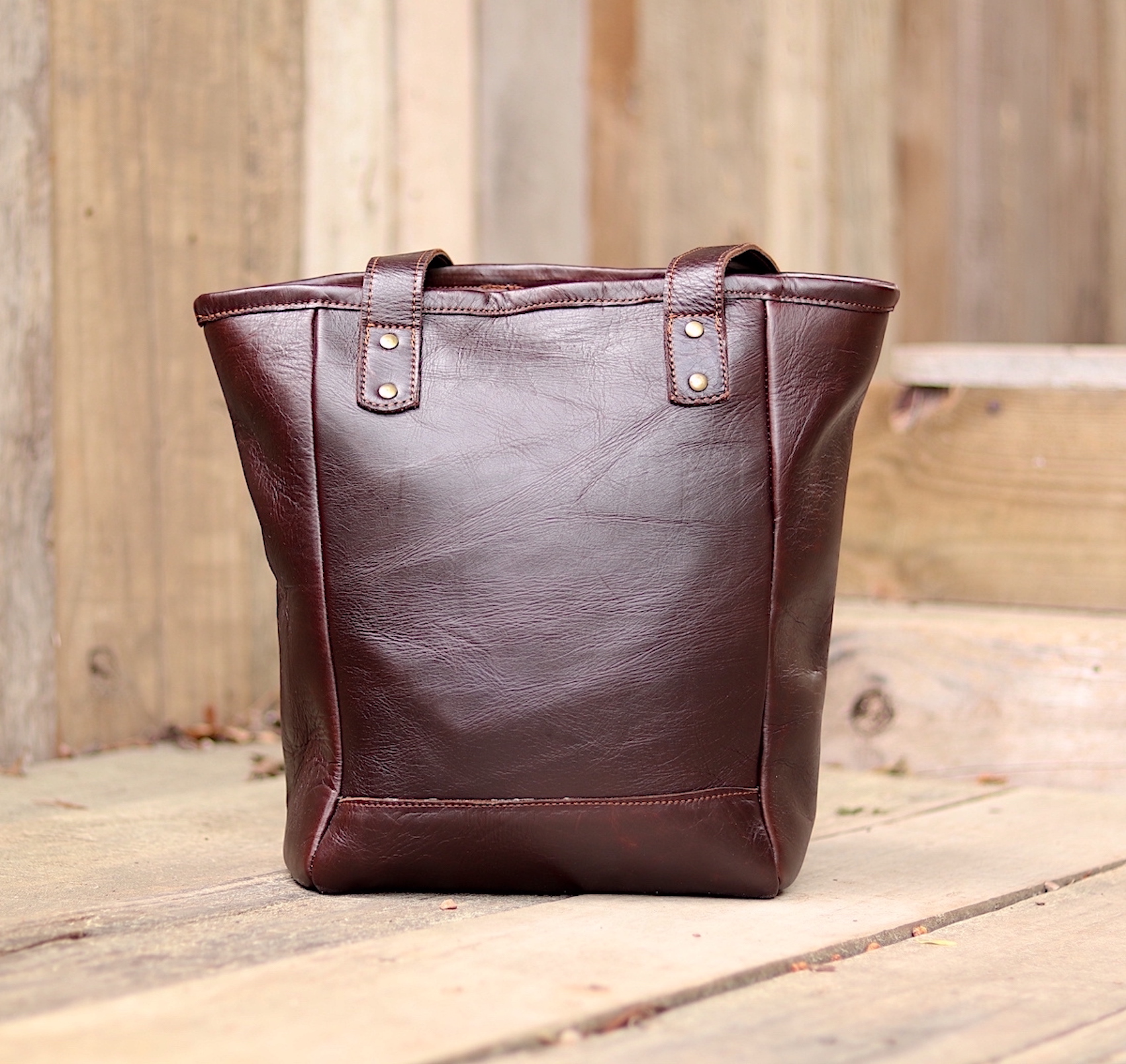 Handbag Leather - Brown - Image 3