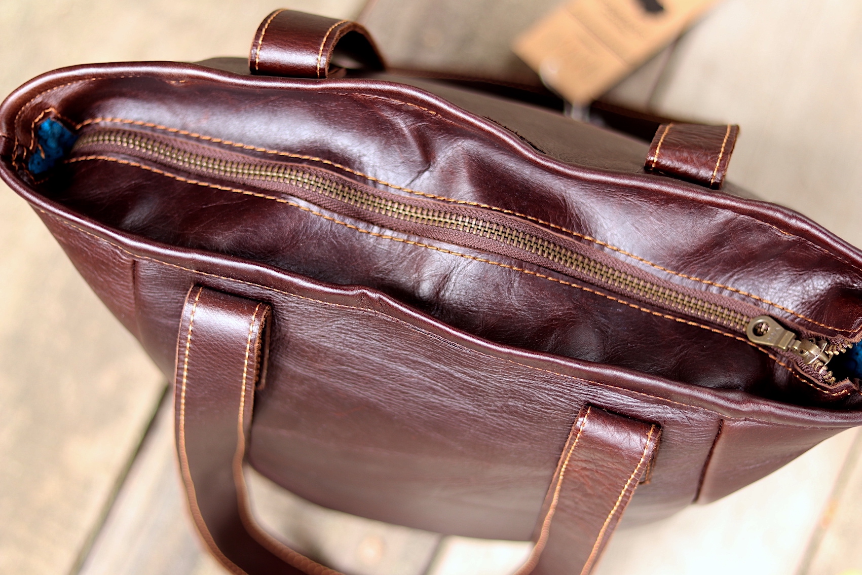 Handbag Leather - Brown - Image 4