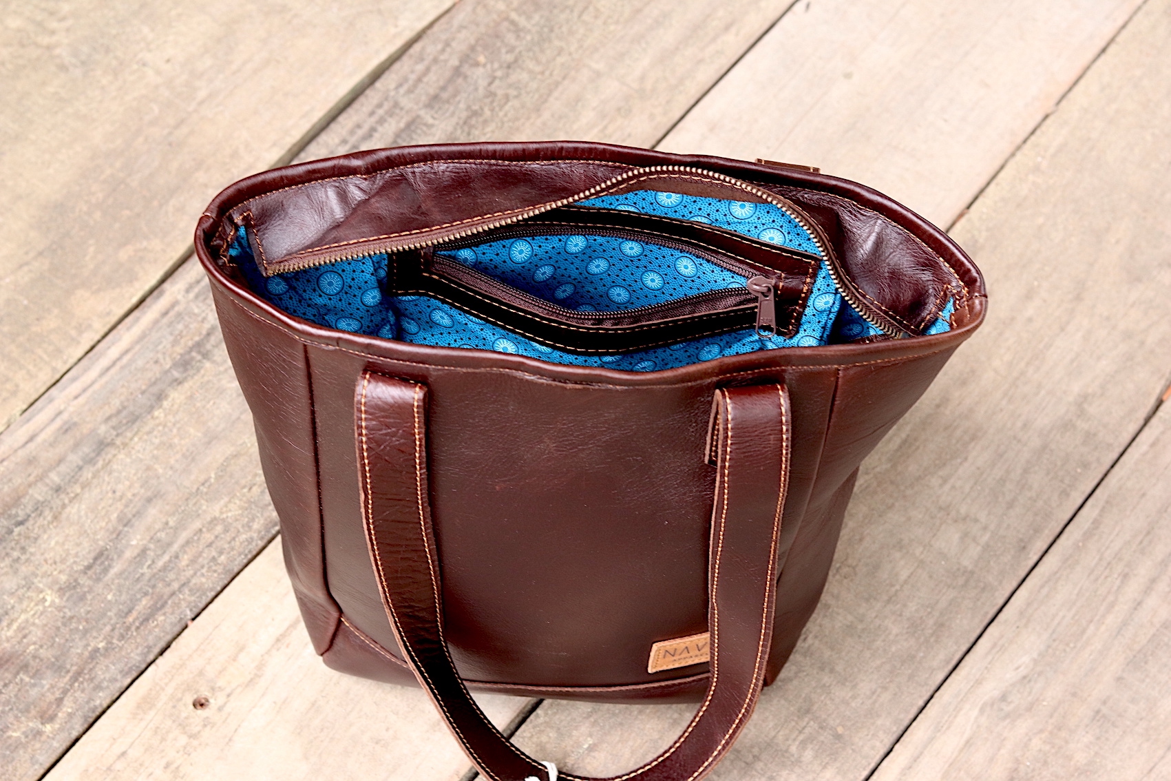 Handbag Leather - Brown - Image 5