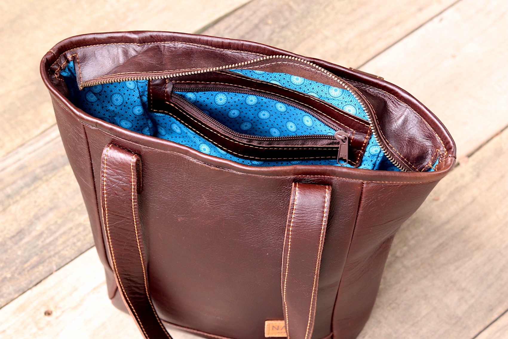 Handbag Leather - Brown - Image 6