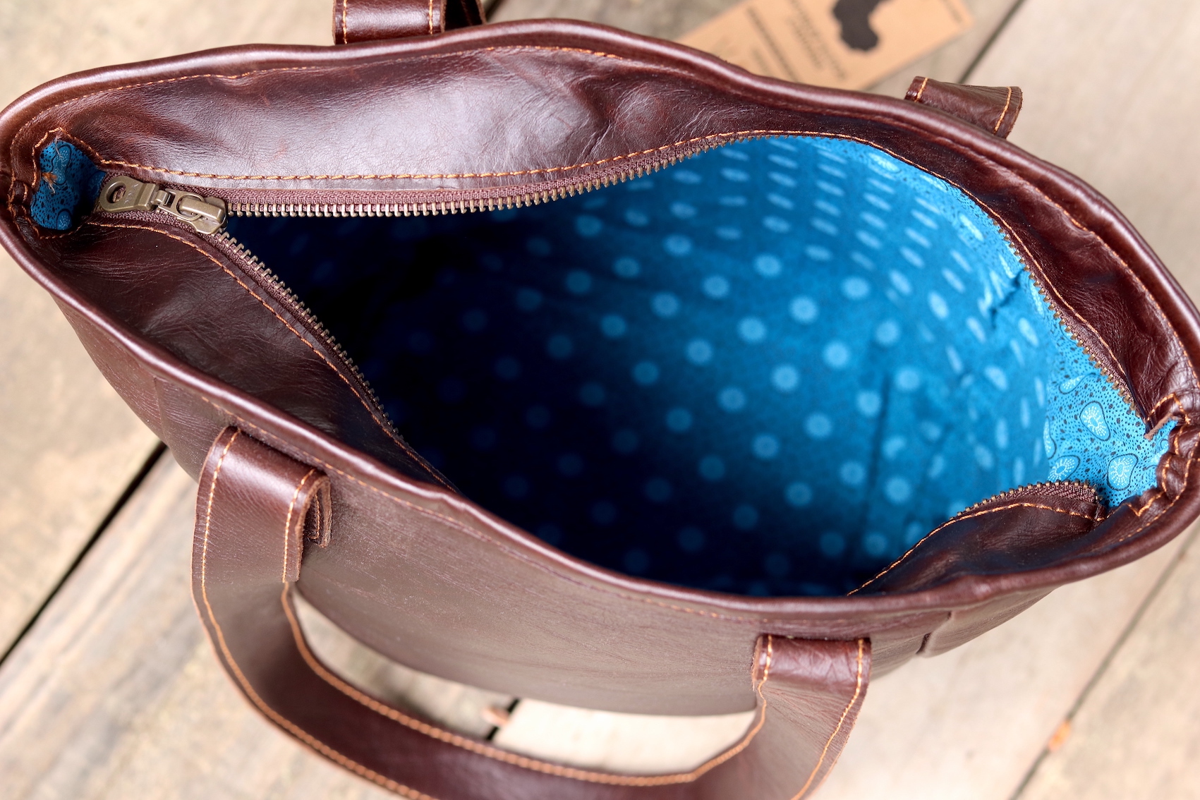 Handbag Leather - Brown - Image 7