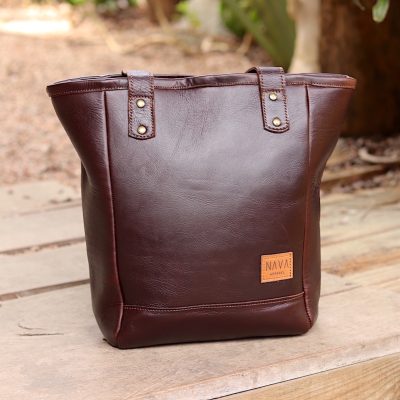Handbag Leather - Brown