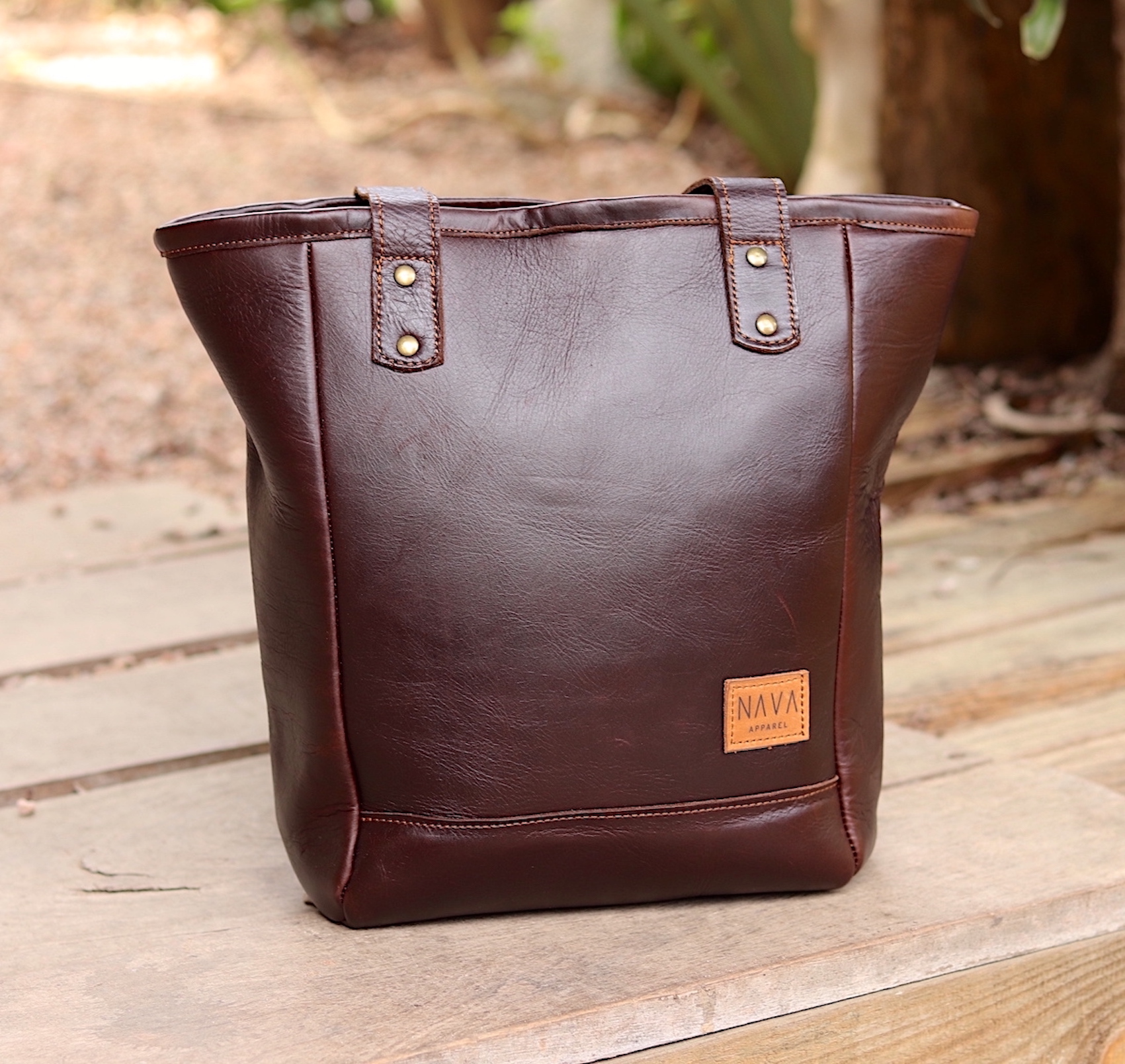 Handbag Leather - Brown
