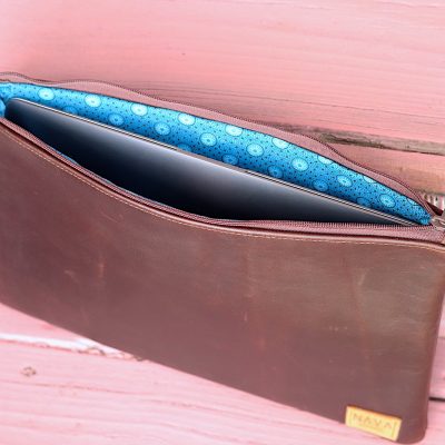 Laptop Case Leather - Brown