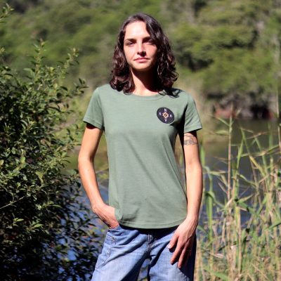 Women's Tribal Badge T-Shirt - Green