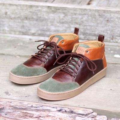 mens-sneaker-olive-suede-brown-tan-leather-high-top-shoes