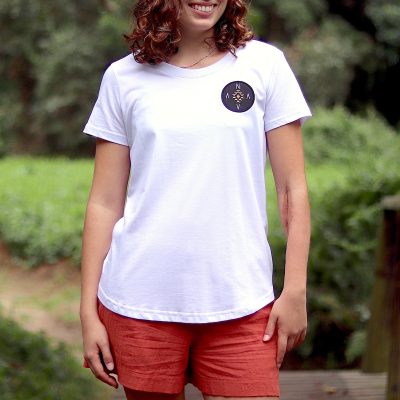 Women's Tribal Badge T-Shirt - White